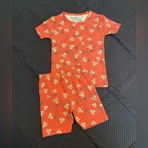 VGUC Copper Pearl Elmo Pajama Set